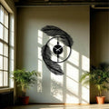 Acrylic Feather Wall Clock
