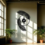 Acrylic Feather Wall Clock