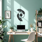 Acrylic Feather Wall Clock