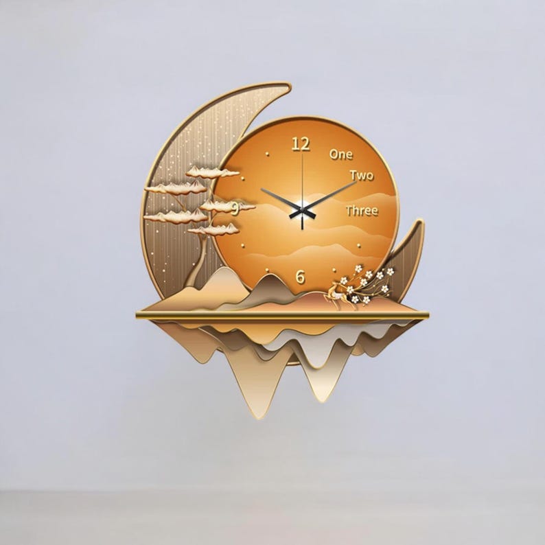 Luxury Dining Living Room Decorative Acrylic Wall Clock