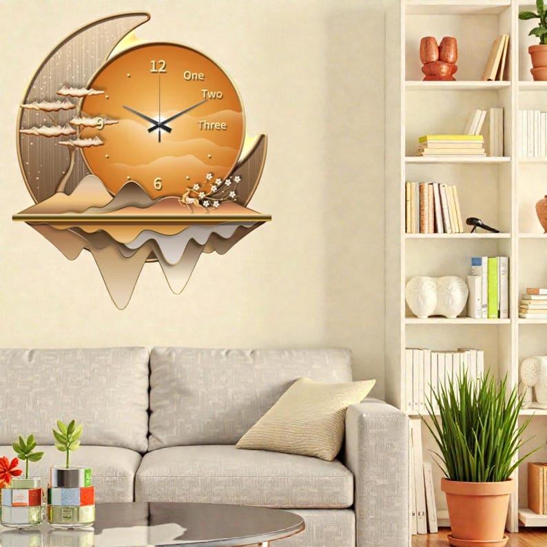 Luxury Dining Living Room Decorative Acrylic Wall Clock