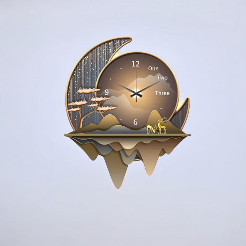 Luxury Dining Living Room Decorative Acrylic Wall Clock