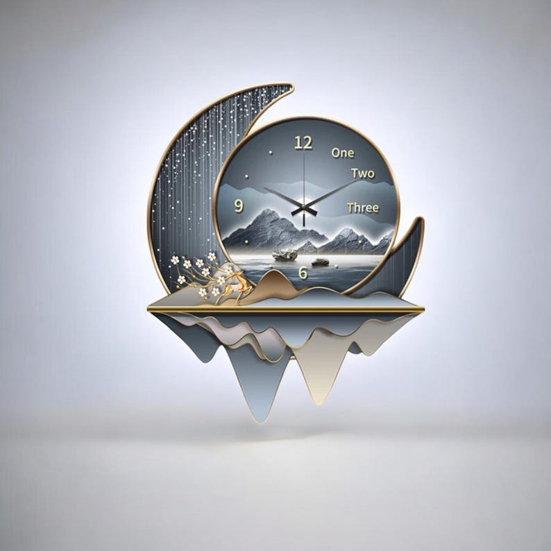 Luxury Dining Living Room Decorative Acrylic Wall Clock