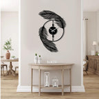 Acrylic Feather Wall Clock