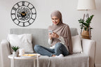 Shahada Metal Wall Clock | Islamic Home Decor