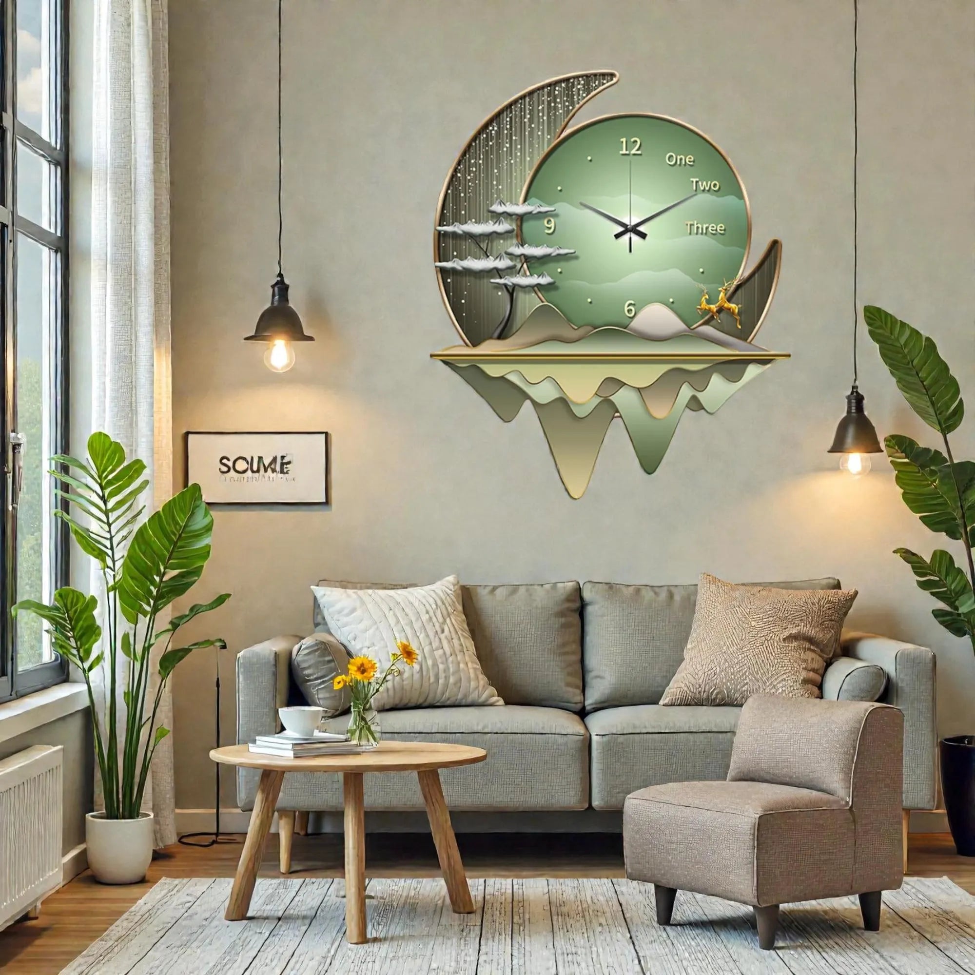 Luxury Dining Living Room Decorative Acrylic Wall Clock